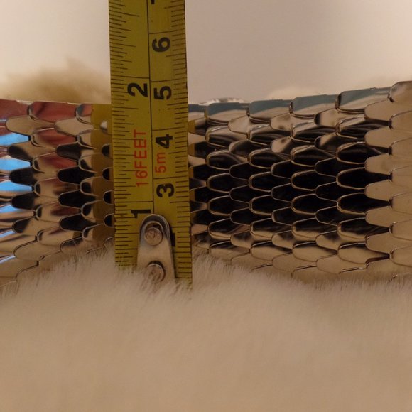 VTG Womens snake belt silver 621 - Picture 6 of 6